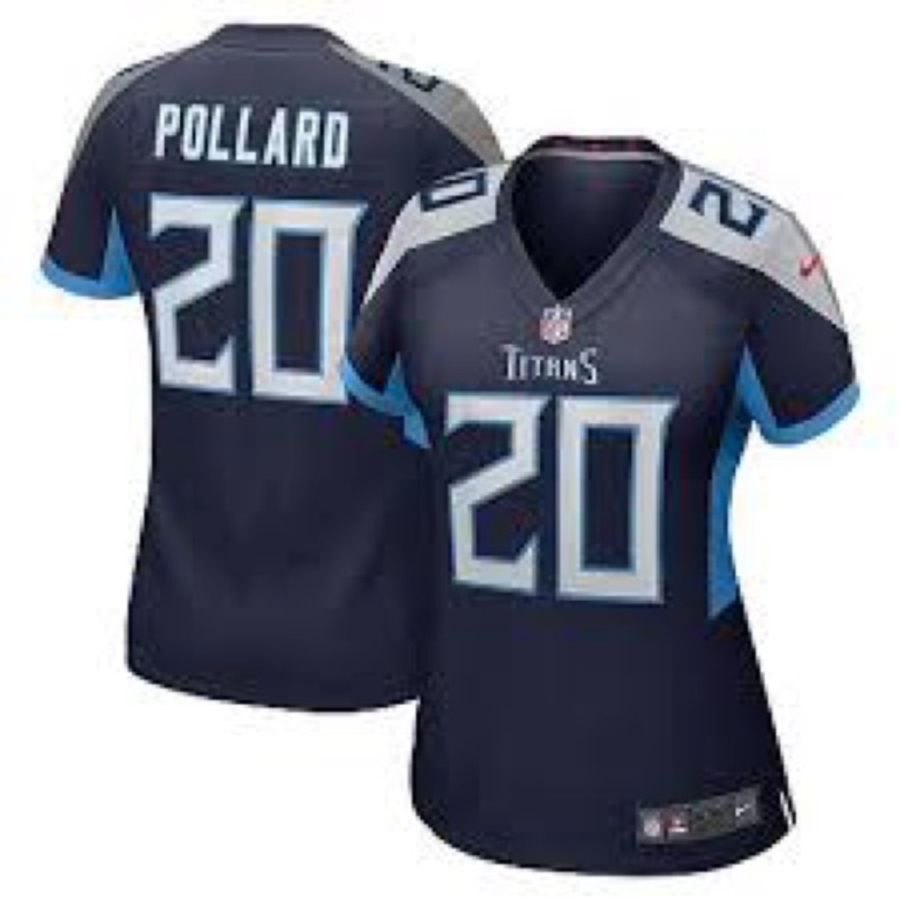 NFL Women's Titans Jersey - Dark Blue and Light Gray (Tony pollard)